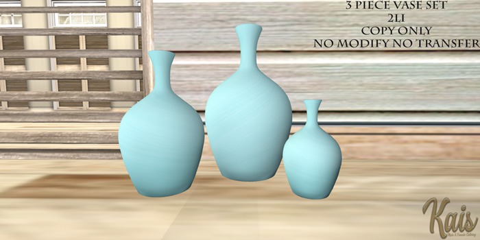{KAIS} Blue Vase Set