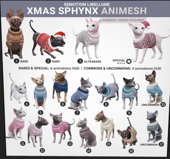 SEmotion Libellune Xmas Sphynx Animesh #7