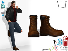 Dae Obj FBX Men's Casual Brown Leather Boots Slink Male, Belleza Jake, Signature Gianni