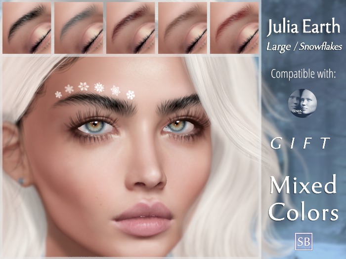 Eyebrows, Genus: JuliaEarth.Large.Snowflakes.GIFT