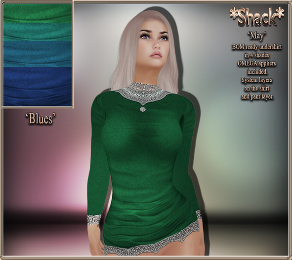 *Shack* May BOM - Undershirts - Blues