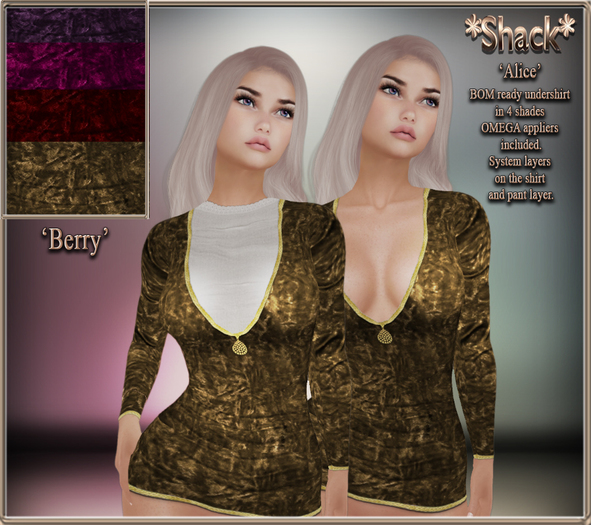 *Shack* Alice BOM - Undershirts - Berries
