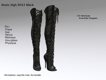 [REC] -Boots High NY63 Black -BOX