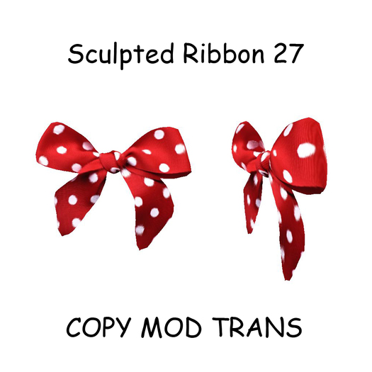 Sculpted Accessory Bow / Ribbon 27