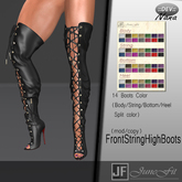 [JuneFit] FitnessNana_FrontStringHighBoots