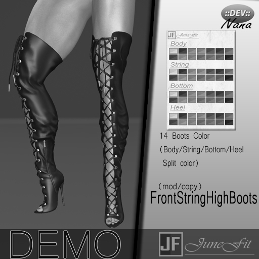[JuneFit] FitnessNana_FrontStringHighBoots [DEMO]