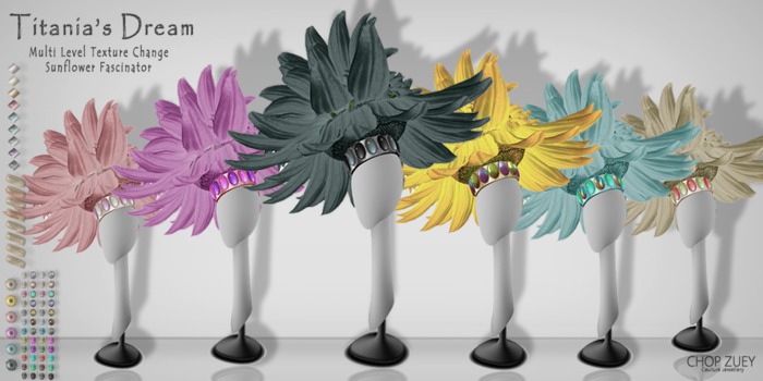 Titania's Dream - Sunflower Fascinator - TxChnge