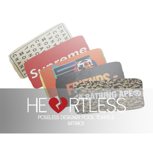 HEARTLESS - Poseless Pool Towels - Fatpack