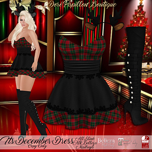 DPB Its December Dress - Black