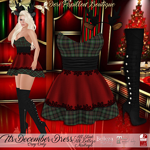 DPB Its December Dress - Rusty