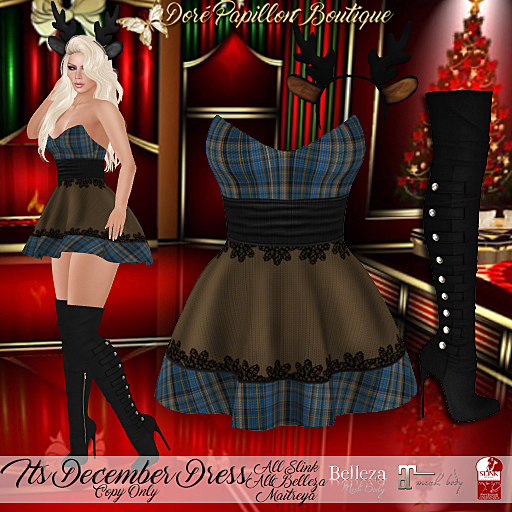DPB Its December Dress - Taupe