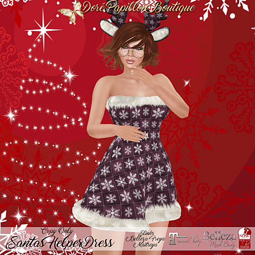 DPB Santas Helper Dress - Wine