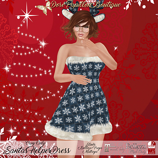DPB Santas Helper Dress - Navy