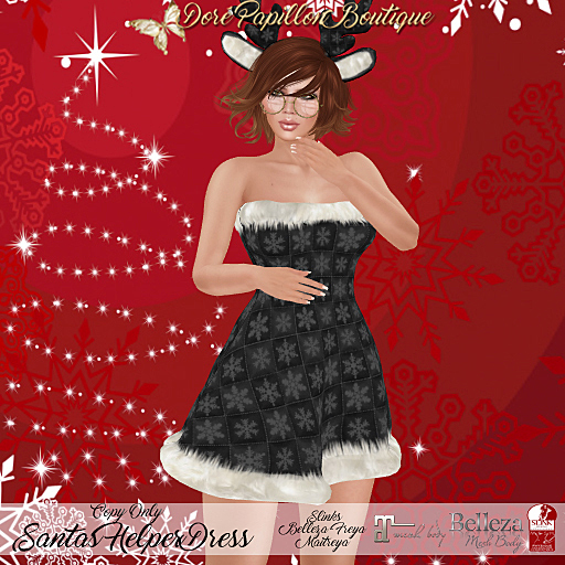 DPB Santas Helper Dress - Coal