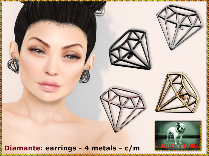 Bliensen + MaiTai - Diamante - earrings