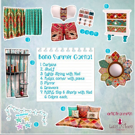 Luas Boho Summer Top & Short with Hud RARE