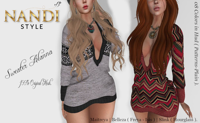 [ Nandi Style ] - Bag Dress Sweater Alanna.