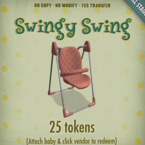[Zooby Legacy Baby] Zooby Token Toys -  Zooby Swing Pink Pattern