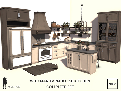 Second Life Marketplace Wickman Farmhouse Kitchen Complete Set Wickman Farmhouse Kitchen Complete Set