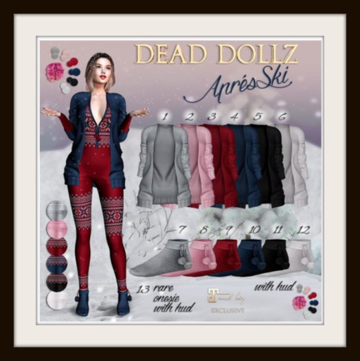 13. Dead Dollz - Apres Ski - Onesie RARE