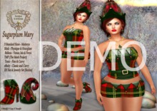 DEMO - Nala Design - Sugarplum Outfit-Christmas Elf-Mesh Bodies
