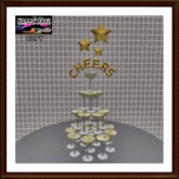 New Year - Cheers Glasses & Stars