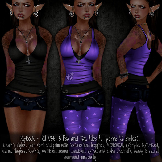 RipRock - Kit V36, 5 Psd and Tga Files Full perms