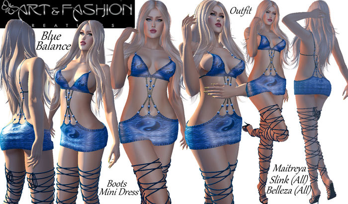 ART & FASHION - BLUE BALANCE OUTFIT