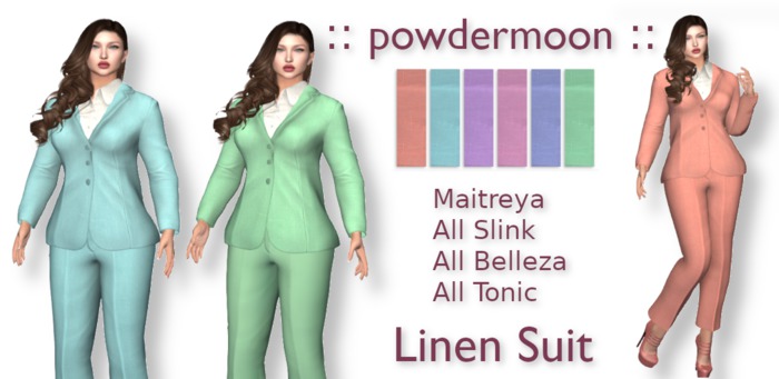 powdermoon - Linen Jacket & Pants Suit DEMO With HUD