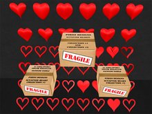 PIRISI - Sculpted Heart Collection 1 & 2 - Boxed - FULL PERMS