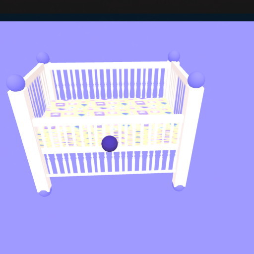 Fuzzy Yellow Baby Crib