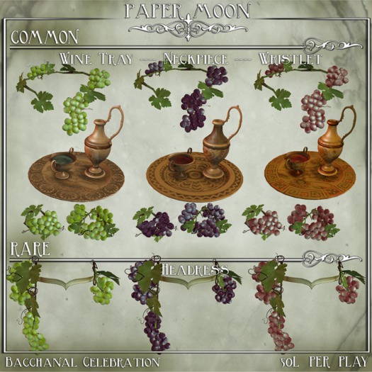 *pm* Bacchanal Headress - Green - RARE