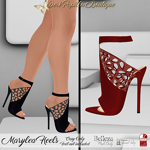 DPB Marylea Heels - Red