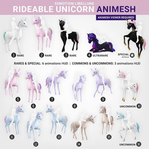 SEmotion Libellune Rideable Unicorn Animesh #9