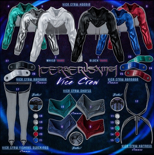 14. [CX] Vice Crew / Harness - Red / Hourglass