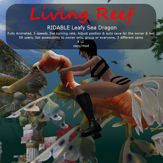 Inochi Reef - RIDABLE Leafy Sea Dragon