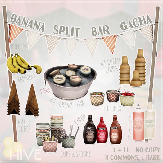 Second Life Marketplace The Hive BSB Ice Cream Tub [RARE]