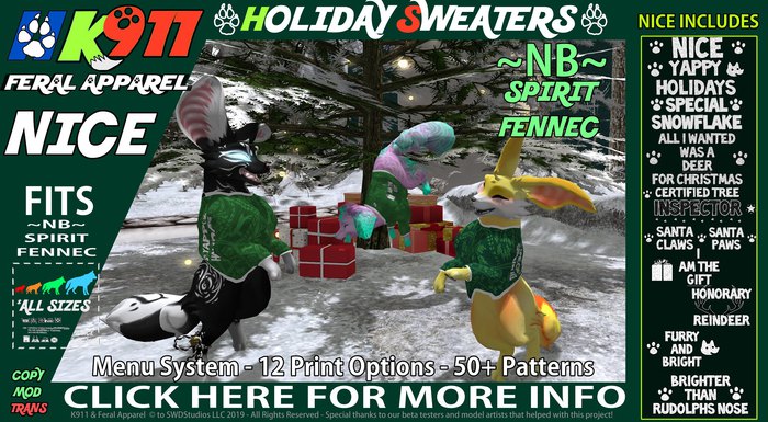[K911] Holiday Spirit Fennec Sweaters - NICE EDITION
