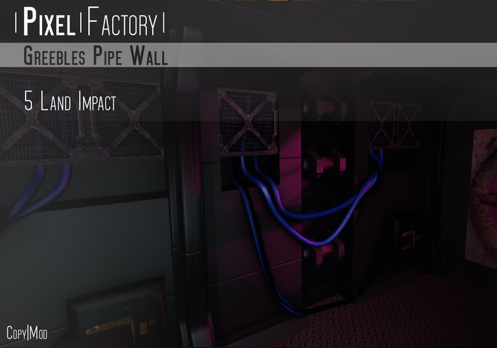 Pixel Factory - Greeble Wall - Pipes 01