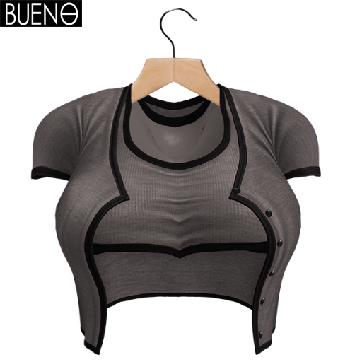BUENO-Cardi Set-Gray