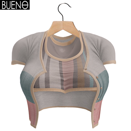 BUENO-Cardi Set-Striped