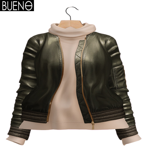 BUENO-Bomber Jacket-Army