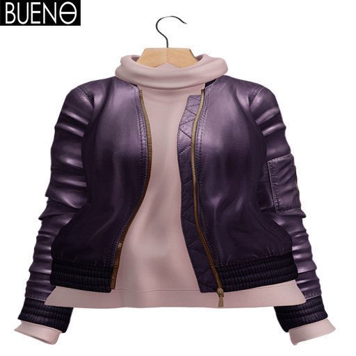 BUENO-Bomber Jacket-Grape