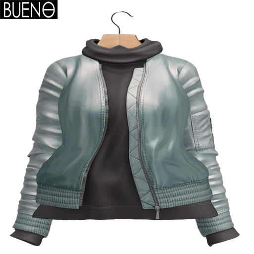 BUENO-Bomber Jacket-Sky