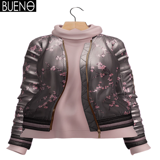 BUENO-Bomber Jacket-Poppy