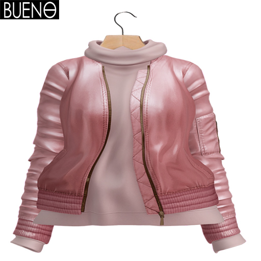 BUENO-Bomber Jacket-Pink