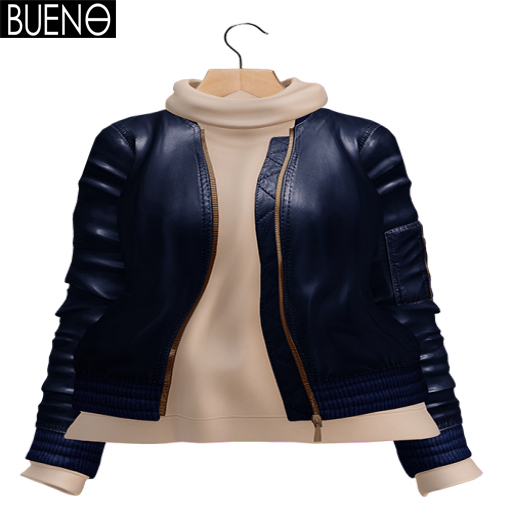 BUENO-Bomber Jacket-Navy