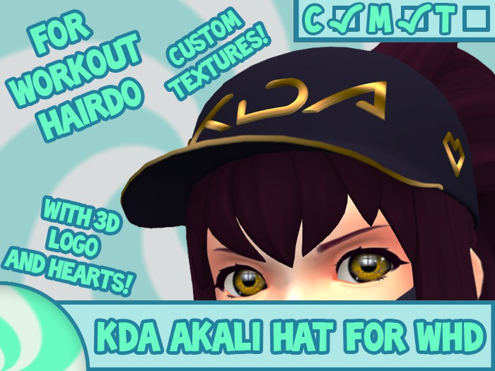 [Minty Fresh] KDA  logo and textures for Workout Hairdo