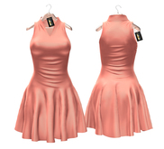 *** Harmonia Original Mesh Peach Katrinna Dress STAR mesh body Maitreya