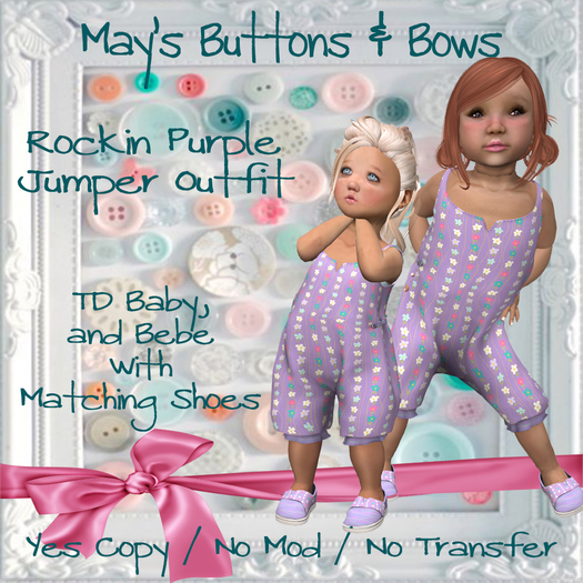 MBB * Rockin Purple Jumper Outfit (TDB&Bebe)